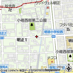 愛知県名古屋市港区明正1丁目周辺の地図