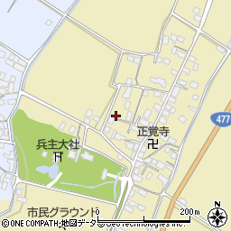滋賀県野洲市五条262周辺の地図