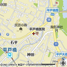 あいち調剤薬局平戸橋駅前店周辺の地図