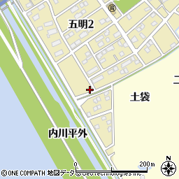 愛知県弥富市五明2丁目108周辺の地図