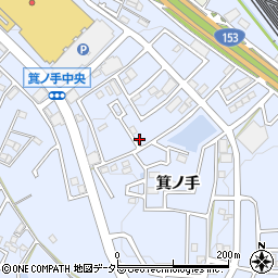 愛知県日進市赤池町箕ノ手2-221周辺の地図