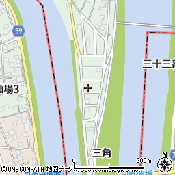 愛知県名古屋市中川区下之一色町三角606周辺の地図