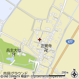 滋賀県野洲市五条264周辺の地図