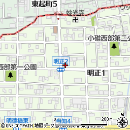 愛知県名古屋市港区明正1丁目152周辺の地図