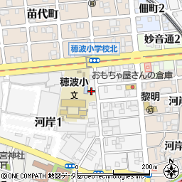 愛知県名古屋市瑞穂区河岸一丁目1-36周辺の地図