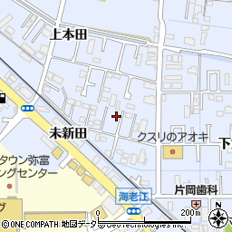 愛知県弥富市鯏浦町上本田210-3周辺の地図