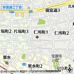 愛知県名古屋市瑞穂区仁所町1丁目56周辺の地図