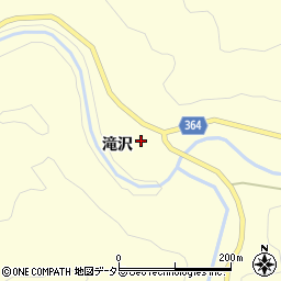 愛知県豊田市御内町滝沢周辺の地図