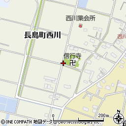 三重県桑名市長島町西川周辺の地図