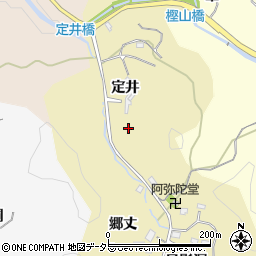 愛知県豊田市小呂町定井周辺の地図