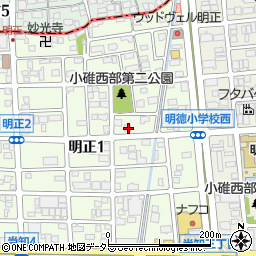 愛知県名古屋市港区明正1丁目30周辺の地図