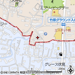 コーポ竹原周辺の地図