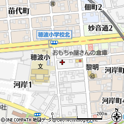 愛知県名古屋市瑞穂区河岸一丁目3-3周辺の地図