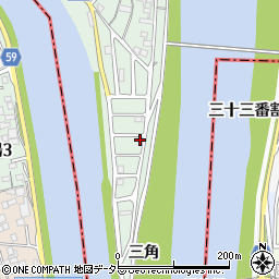 愛知県名古屋市中川区下之一色町三角601周辺の地図