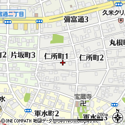 愛知県名古屋市瑞穂区仁所町1丁目52周辺の地図