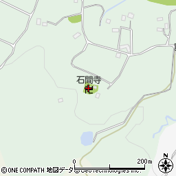 石間寺周辺の地図