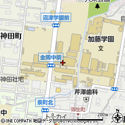 飛龍高等学校　職員室周辺の地図