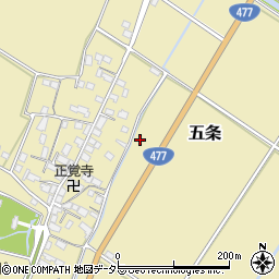 滋賀県野洲市五条1142周辺の地図