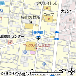 新沢田周辺の地図