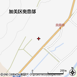 兵庫県多可郡多可町加美区奥豊部2周辺の地図