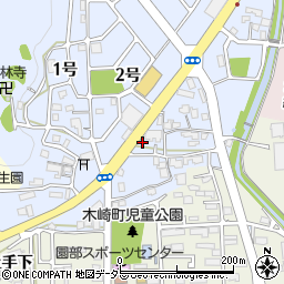 京都府南丹市園部町内林町下荒代周辺の地図