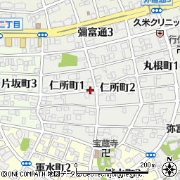 愛知県名古屋市瑞穂区仁所町周辺の地図