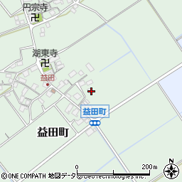 滋賀県近江八幡市益田町257周辺の地図