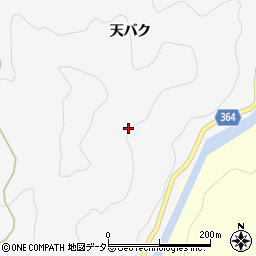 愛知県豊田市山ノ中立町天バク周辺の地図