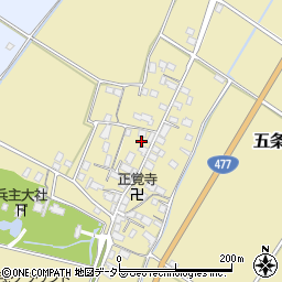 滋賀県野洲市五条297周辺の地図