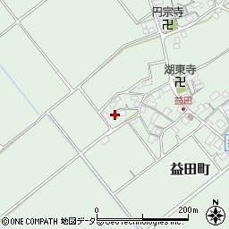 滋賀県近江八幡市益田町201周辺の地図