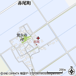 滋賀県近江八幡市赤尾町周辺の地図