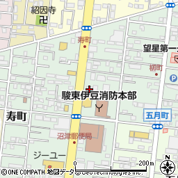 静岡中央銀行沼津北支店周辺の地図