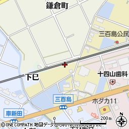 愛知県弥富市鎌倉町一ノ割周辺の地図