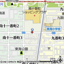 愛知県名古屋市港区南十番町周辺の地図