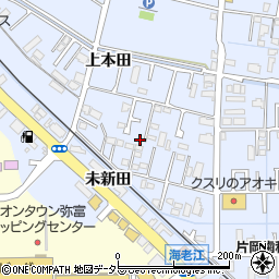 愛知県弥富市鯏浦町上本田29周辺の地図