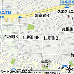 愛知県名古屋市瑞穂区仁所町1丁目45周辺の地図