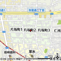 愛知県名古屋市瑞穂区片坂町周辺の地図
