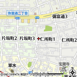 愛知県名古屋市瑞穂区仁所町1丁目39周辺の地図