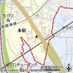 静岡県駿東郡長泉町本宿665-6周辺の地図
