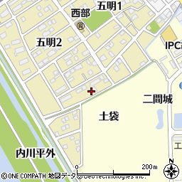 愛知県弥富市五明2丁目170周辺の地図