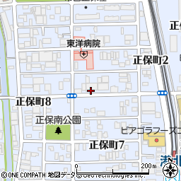 愛知県名古屋市港区正保町周辺の地図
