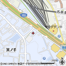 愛知県日進市赤池町箕ノ手2-1702周辺の地図
