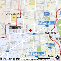 ダイソー静岡清水町店周辺の地図
