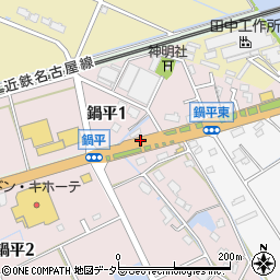 愛知県弥富市六條町（屋敷割）周辺の地図