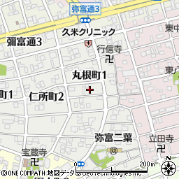 〒467-0054 愛知県名古屋市瑞穂区丸根町の地図