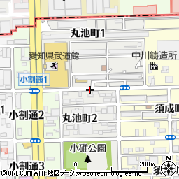 愛知県名古屋市港区丸池町周辺の地図