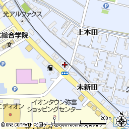 愛知県弥富市鯏浦町上本田187周辺の地図