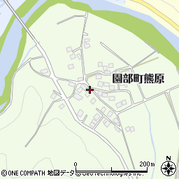 京都府南丹市園部町熊原西内畑周辺の地図