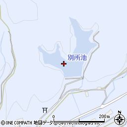 別所池周辺の地図