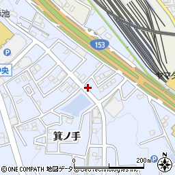 愛知県日進市赤池町箕ノ手2-1663周辺の地図